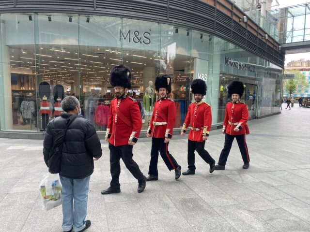 people dressed as guards